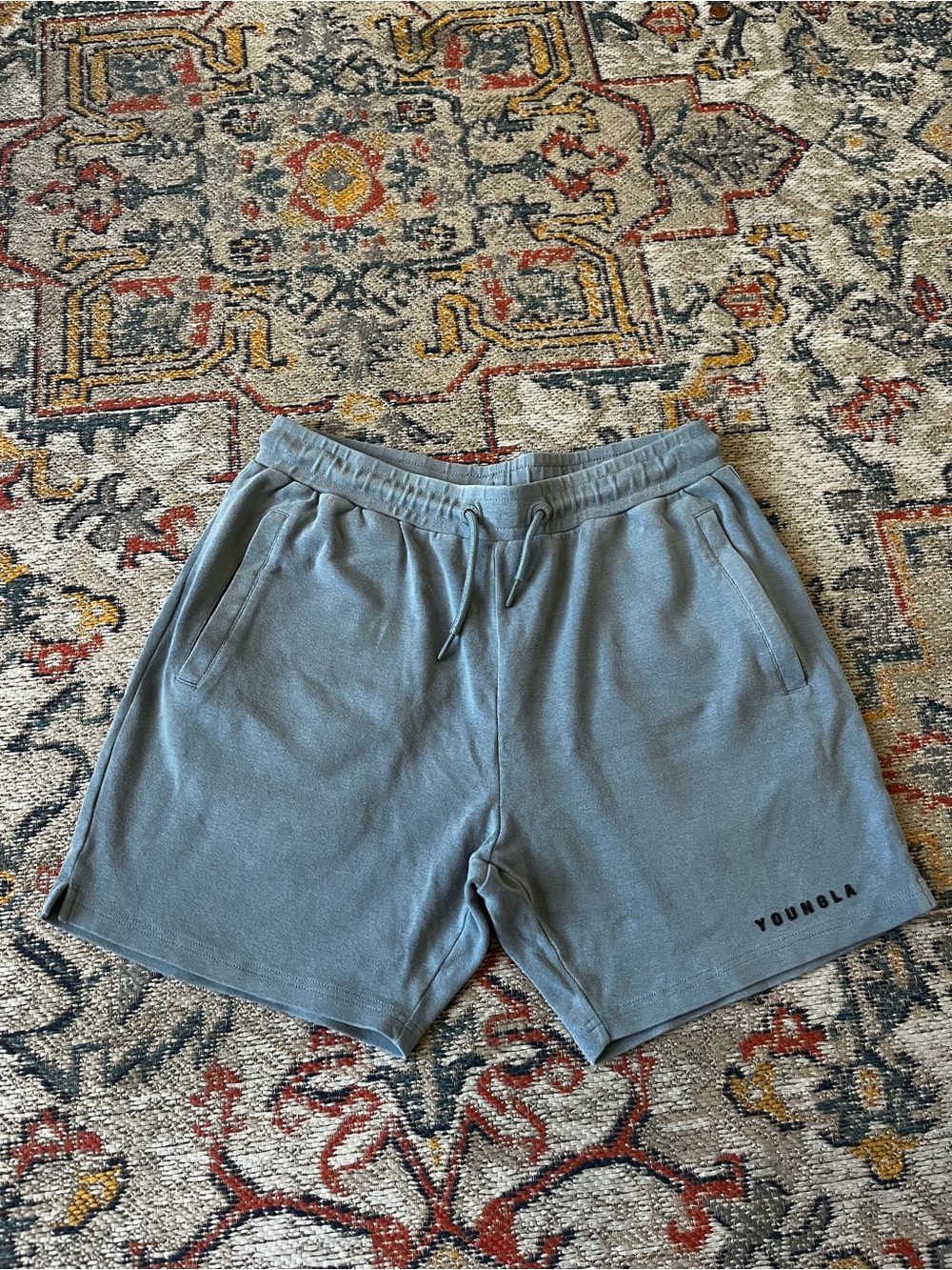 YoungLA Men's Slate Grey Athletic Shorts Size XL Leg Day Essential